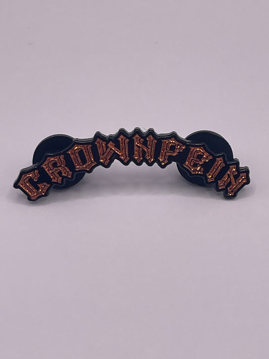 Crown Fein Script Pin "Crazy Copper"